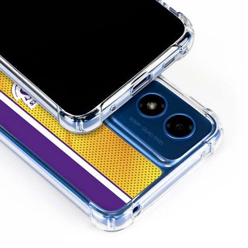NBA Los Angeles Lakers Home Jersey Moto G 5G (2024) Clear Case